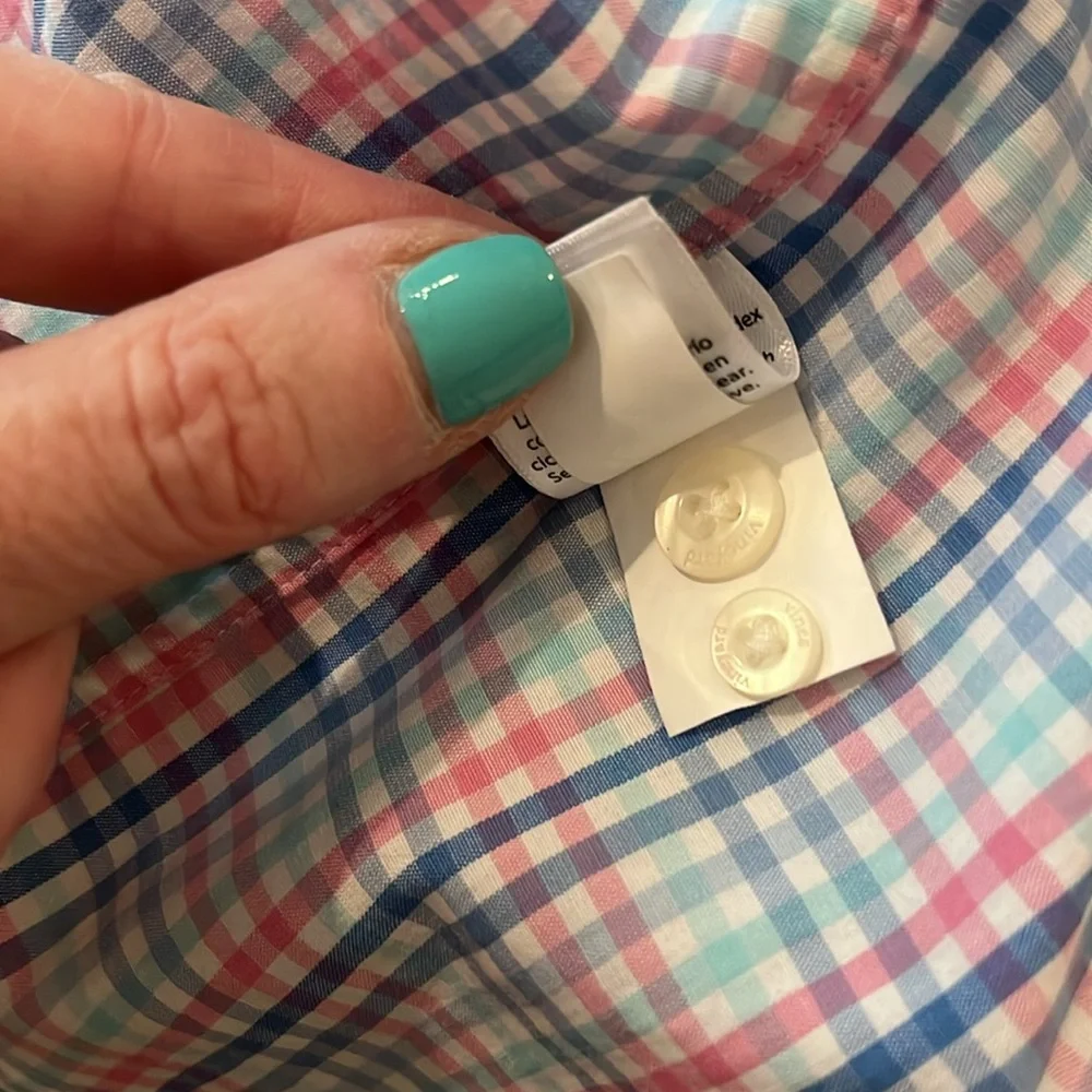 Men’s Vineyard Vines Pink Blue Classic fit Tucker long sleeve shirt sz small - Picture 12 of 12